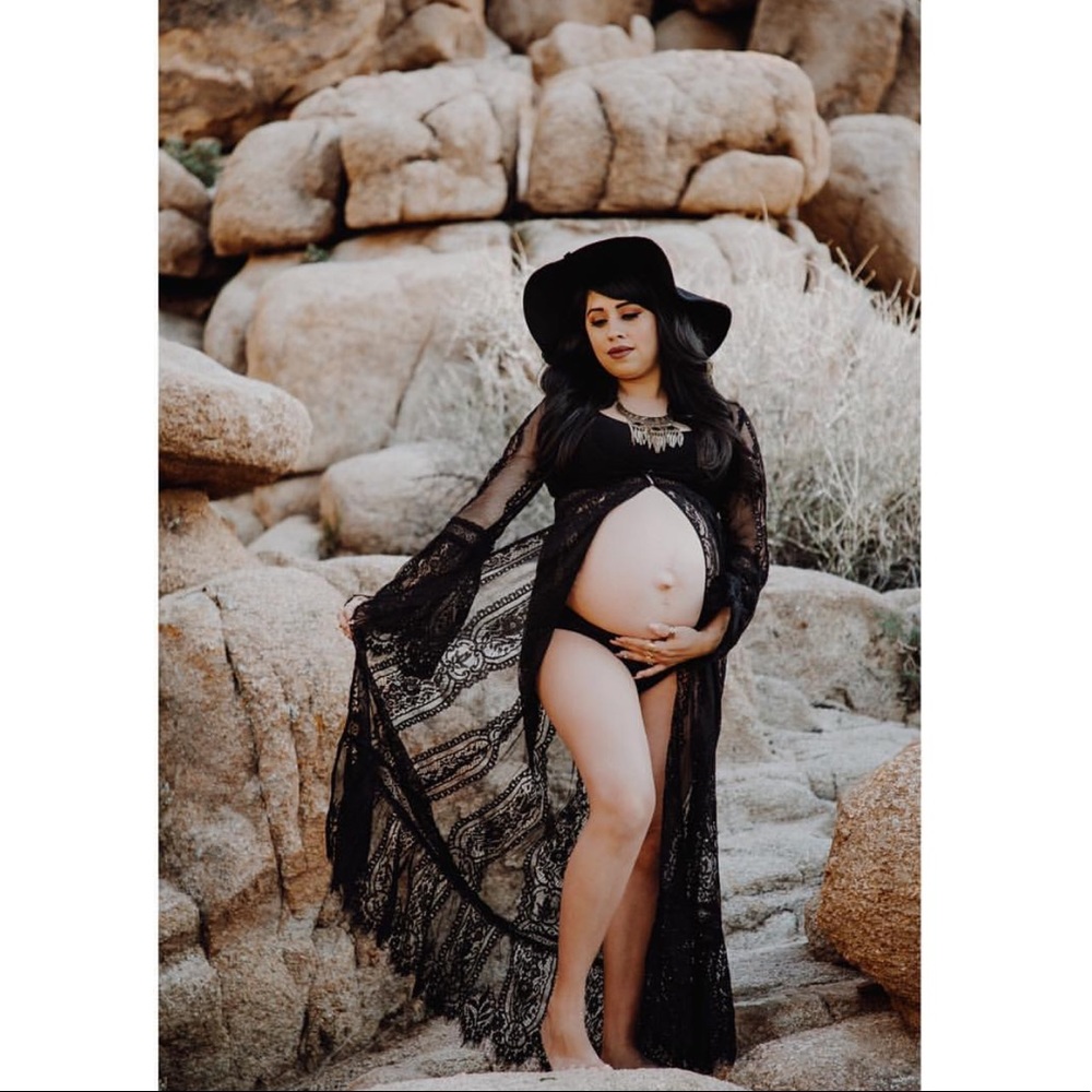 White Lace Duster/Kimono Long